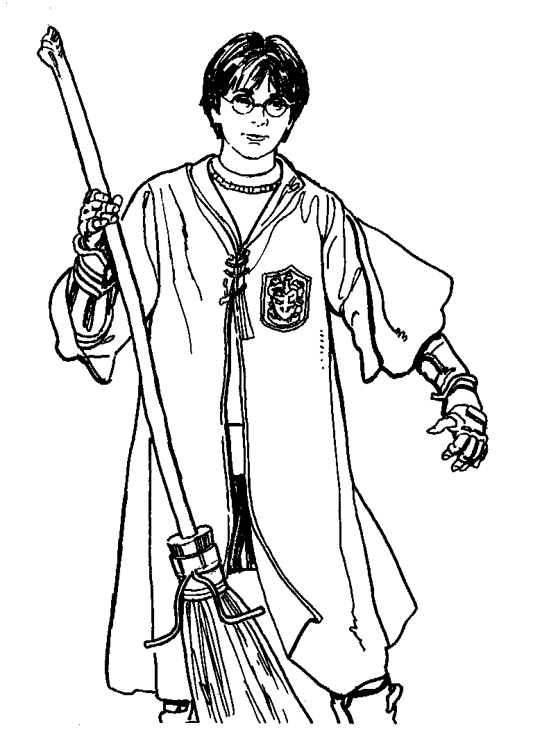 Small Harry Potter coloring pages | color online