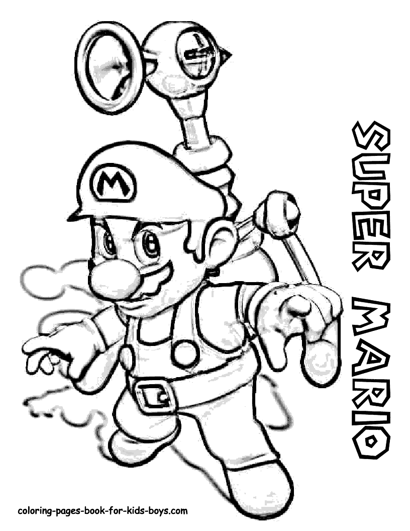 Super Mario coloring pages | Mario Bros games | Mario Bros coloring pages | color online