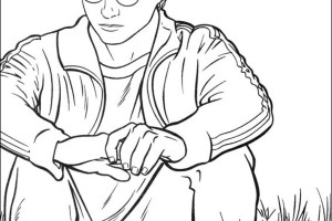Think Harry Potter coloring pages | color online