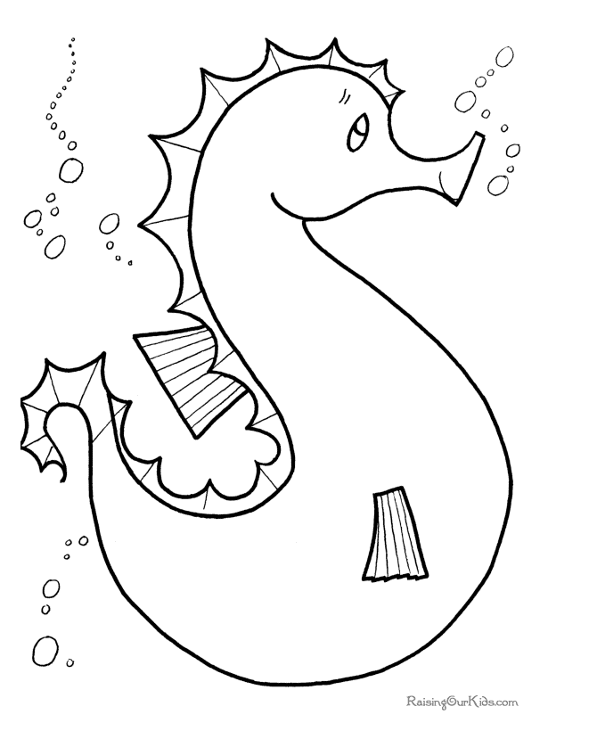 Water Animal Preschool coloring pages
