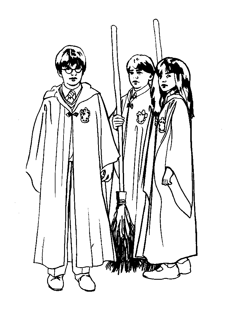 Young Harry Potter coloring pages | color online