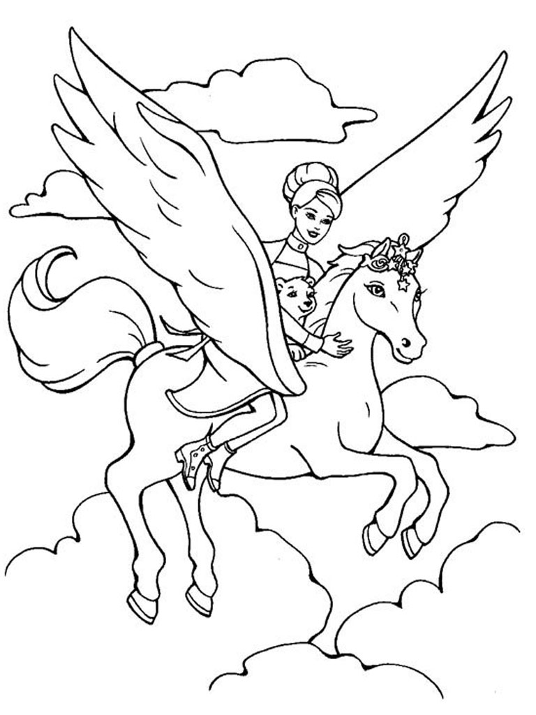  Barbie dream Coloring pages for Girls