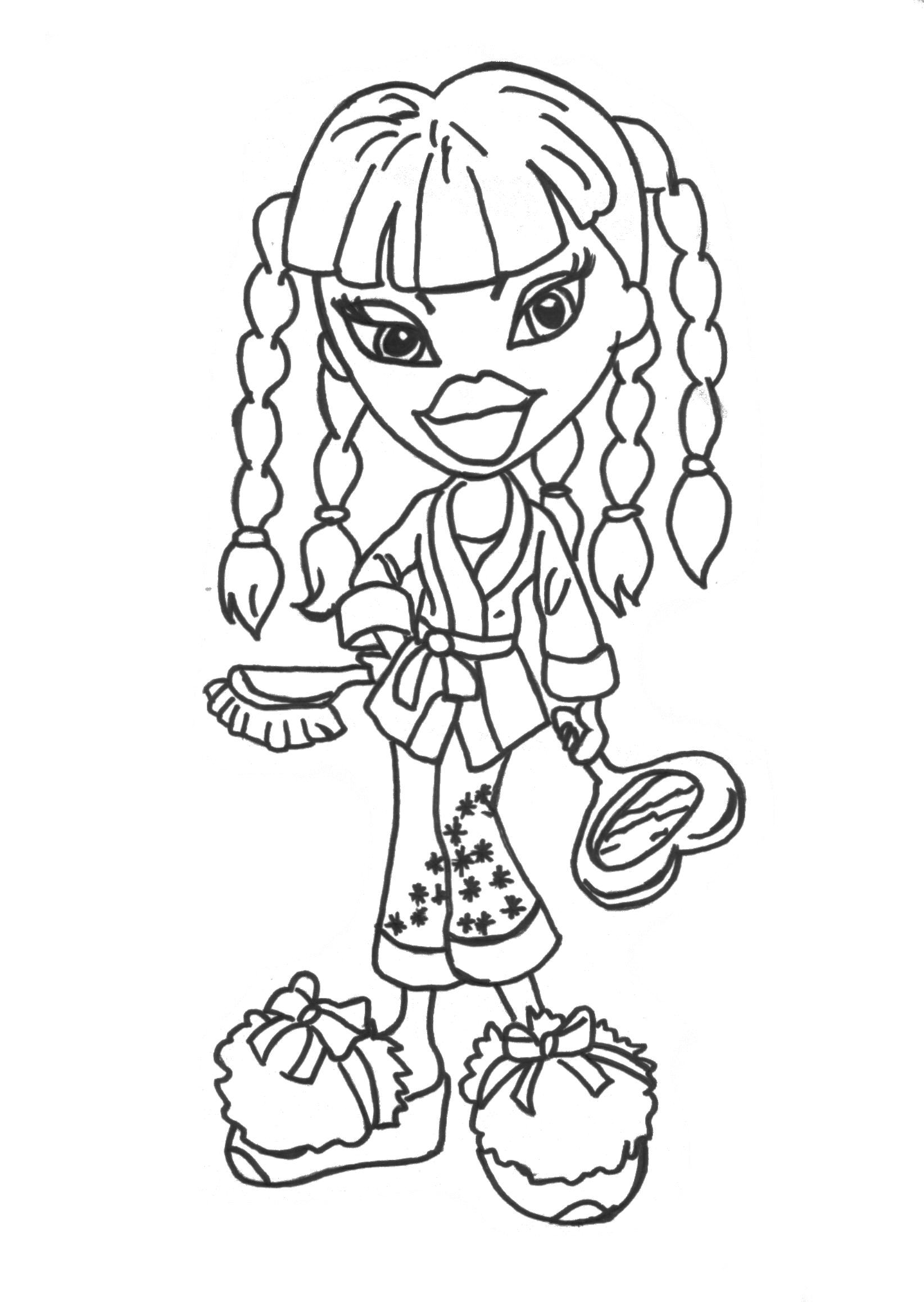Cool Bratz Coloring pages for Girls
