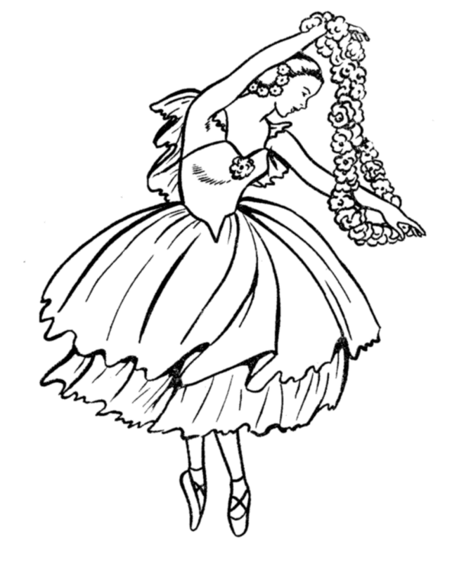Dancing Coloring pages for Girls
