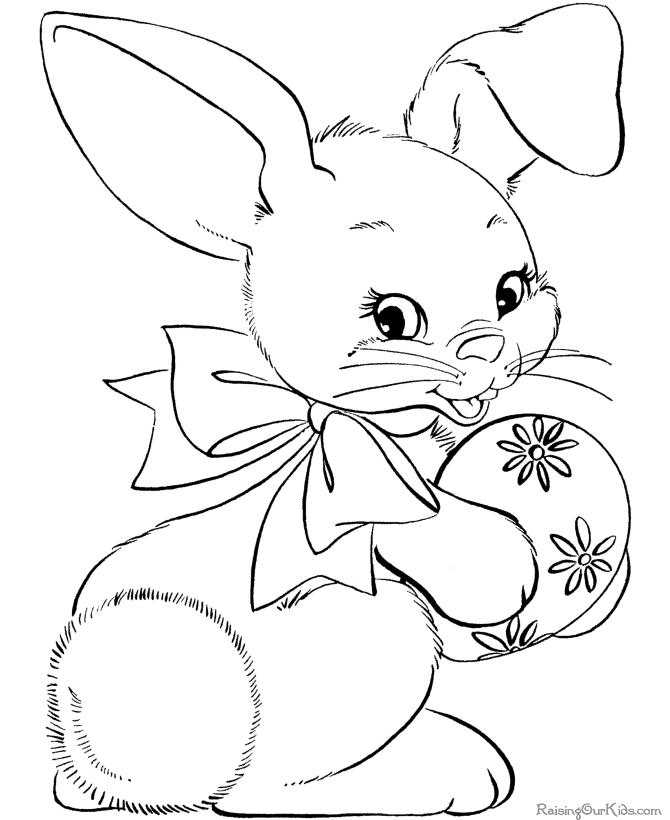 Easter Bunny Coloring pages | easter bunny colouring pages | bunny coloring pages | #1