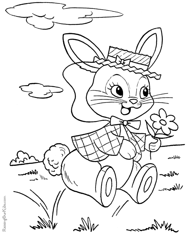 Easter Bunny Coloring pages | easter bunny colouring pages | bunny coloring pages | #21