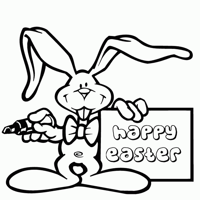 Easter Bunny Coloring pages | easter bunny colouring pages | bunny coloring pages | #22
