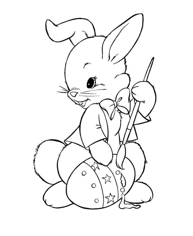 Easter Bunny Coloring pages | easter bunny colouring pages | bunny coloring pages | #24