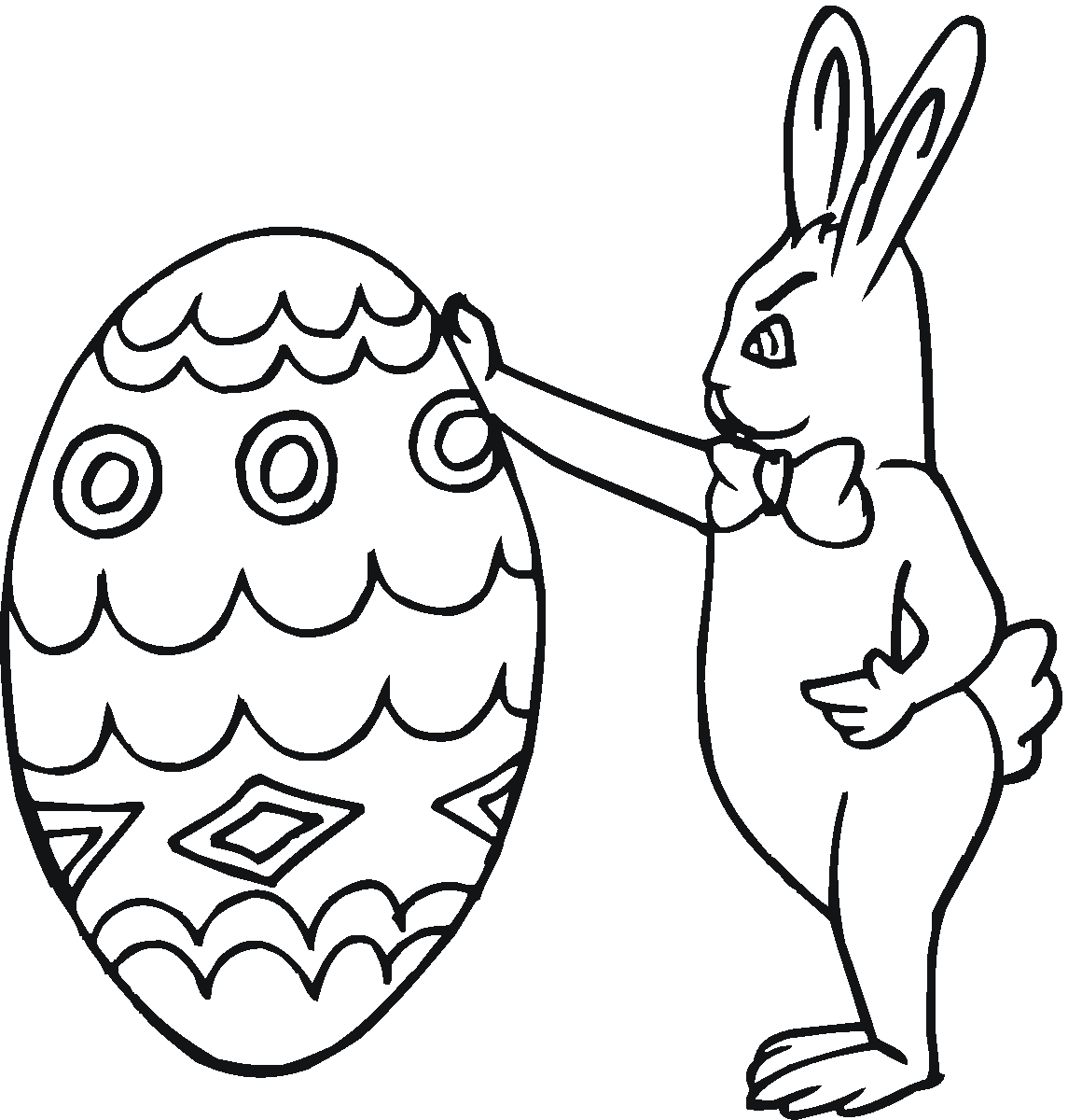 Easter Bunny Coloring pages | easter bunny colouring pages | bunny coloring pages | #25