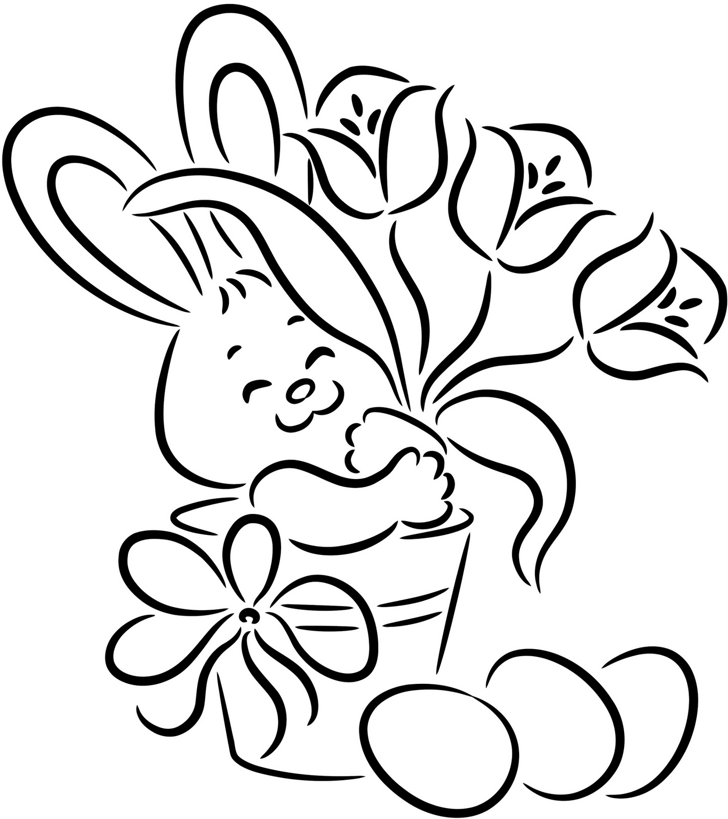  Easter Bunny Coloring pages | easter bunny colouring pages | bunny coloring pages | #32