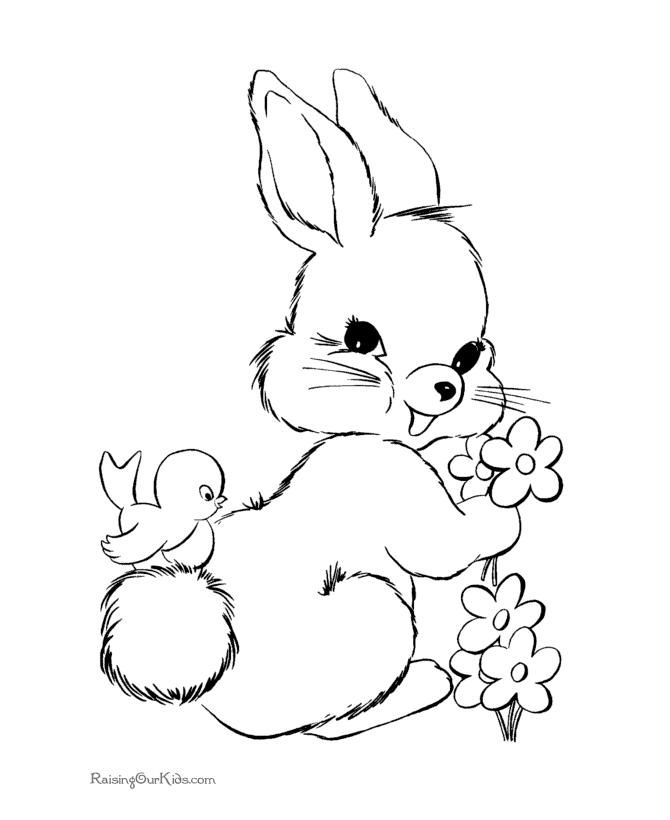 Easter Bunny Coloring pages | easter bunny colouring pages | bunny coloring pages | #33