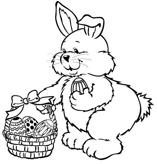 Easter Bunny Coloring pages | easter bunny colouring pages | bunny coloring pages | #5