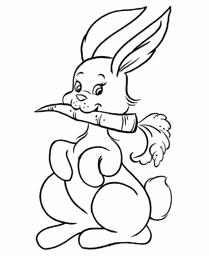 Easter Bunny Coloring pages | easter bunny colouring pages | bunny coloring pages | #6