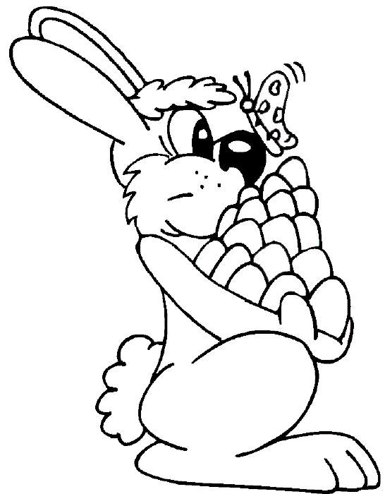 Easter Bunny Coloring pages | easter bunny colouring pages | bunny coloring pages | #9
