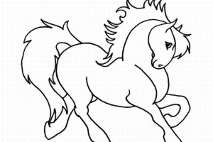 Horse Coloring pages for Girls