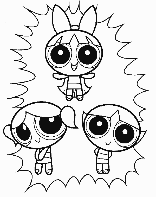 Little Cartoon Coloring pages for Girls