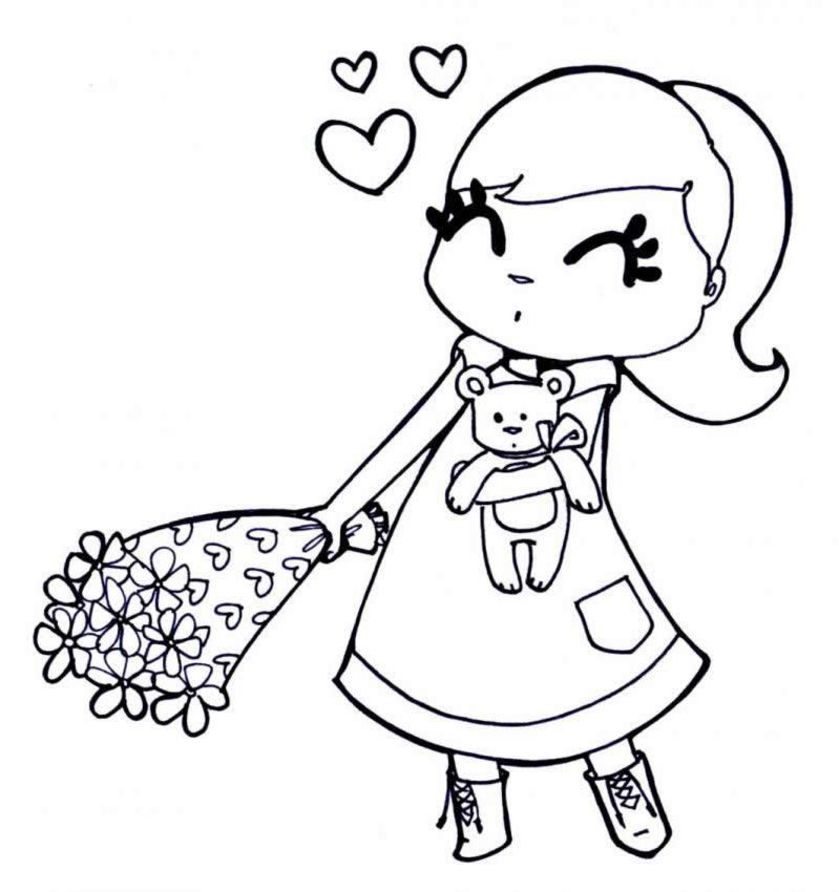  LOVE Coloring pages for Girls