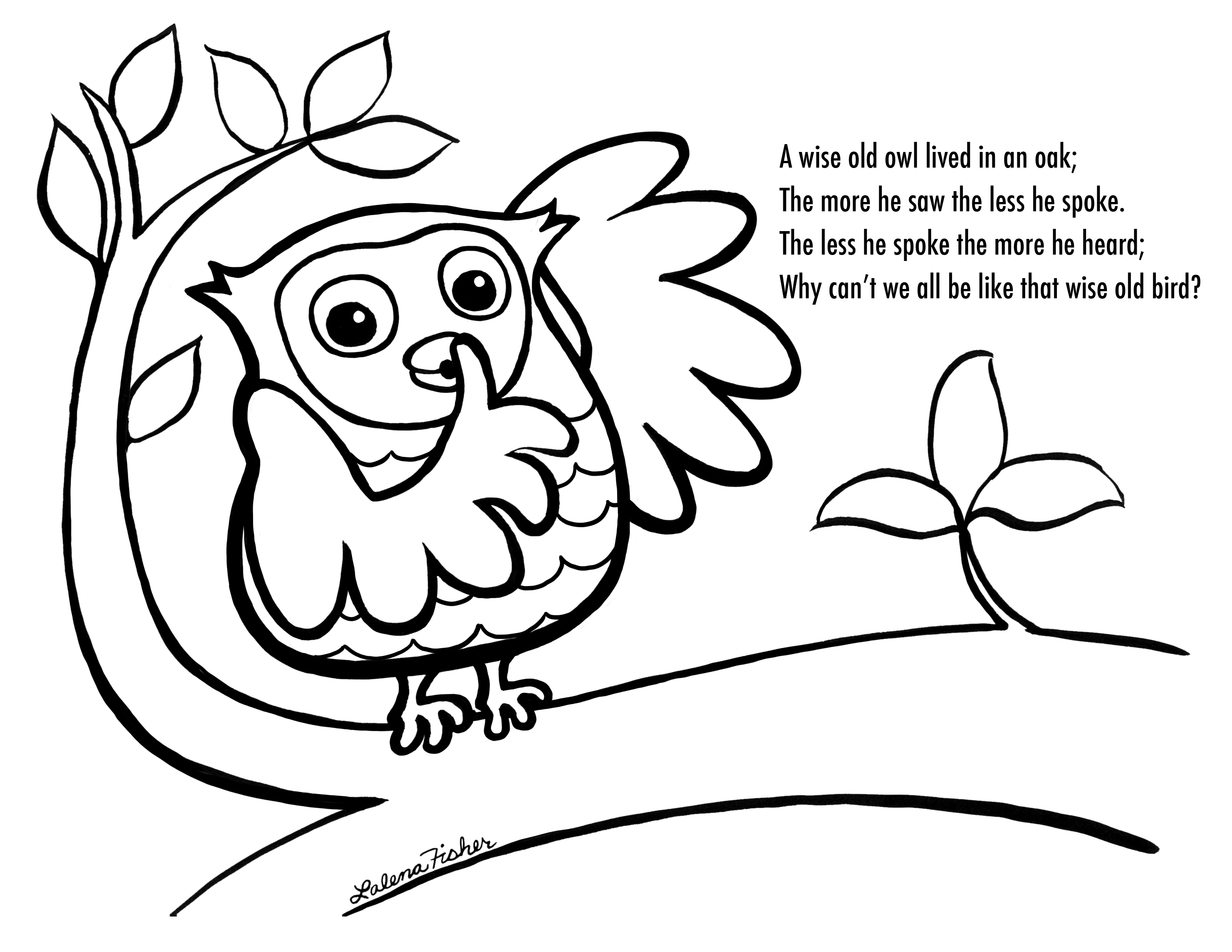  Owl Coloring Pages | Coloring page | #24