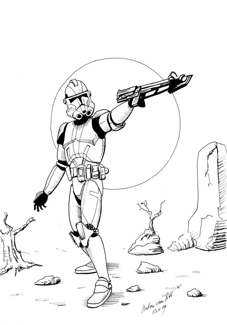  Star Wars the clone wars coloring pages | iego