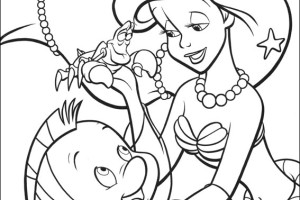 The little Mermaid coloring pages | Princess coloring pages | #10