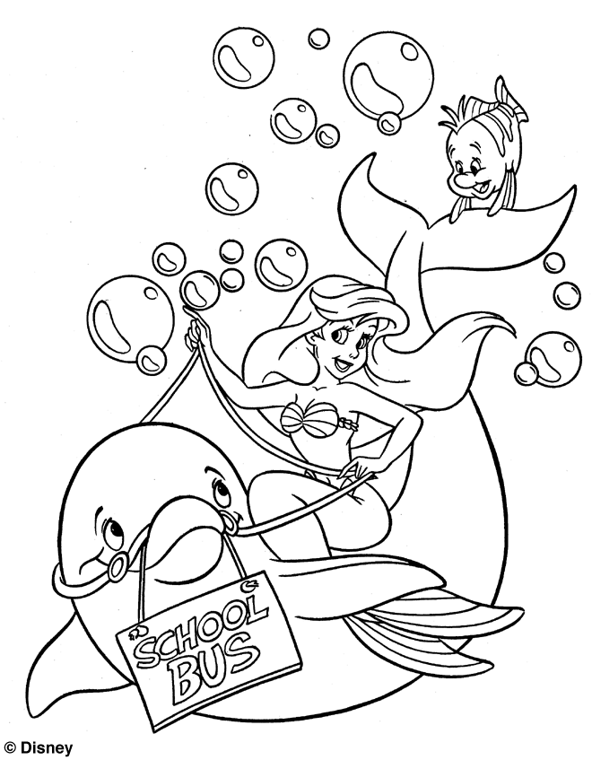 The little Mermaid coloring pages | Princess coloring pages | #12