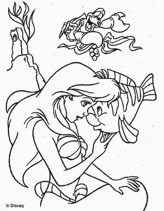 The little Mermaid coloring pages | Princess coloring pages | #13