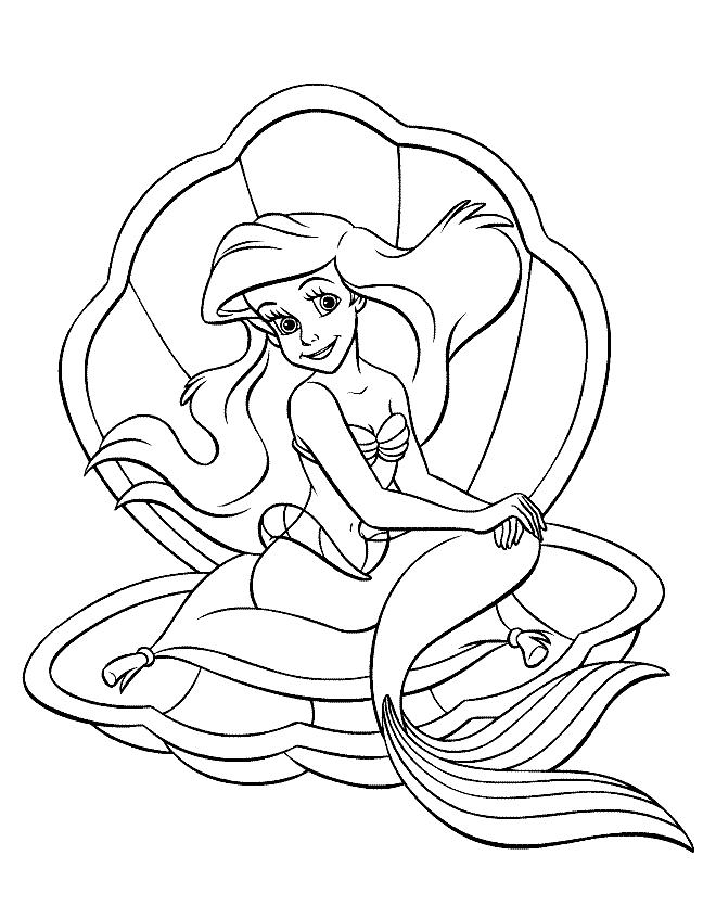 The little Mermaid coloring pages | Princess coloring pages | #18