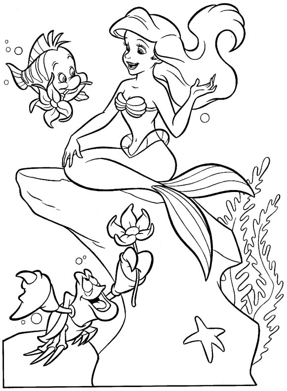  The little Mermaid coloring pages | Princess coloring pages | #19