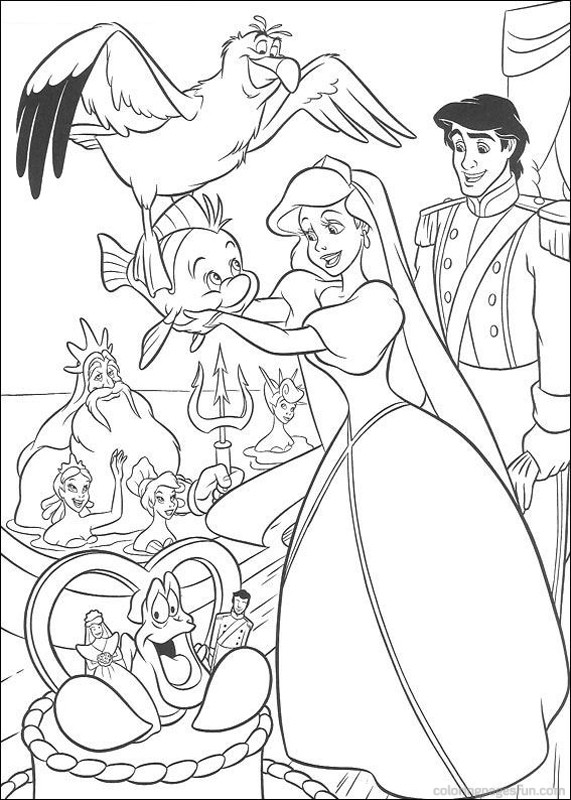  The little Mermaid coloring pages | Princess coloring pages | #23