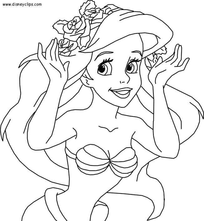 The little Mermaid coloring pages | Princess coloring pages | #24