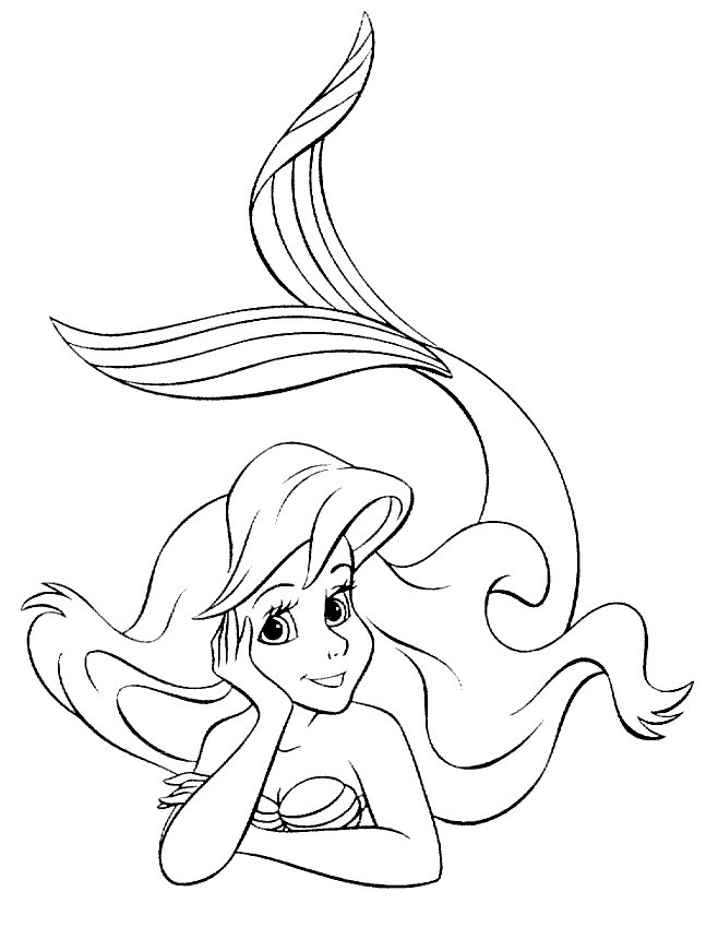 The little Mermaid coloring pages | Princess coloring pages | #30