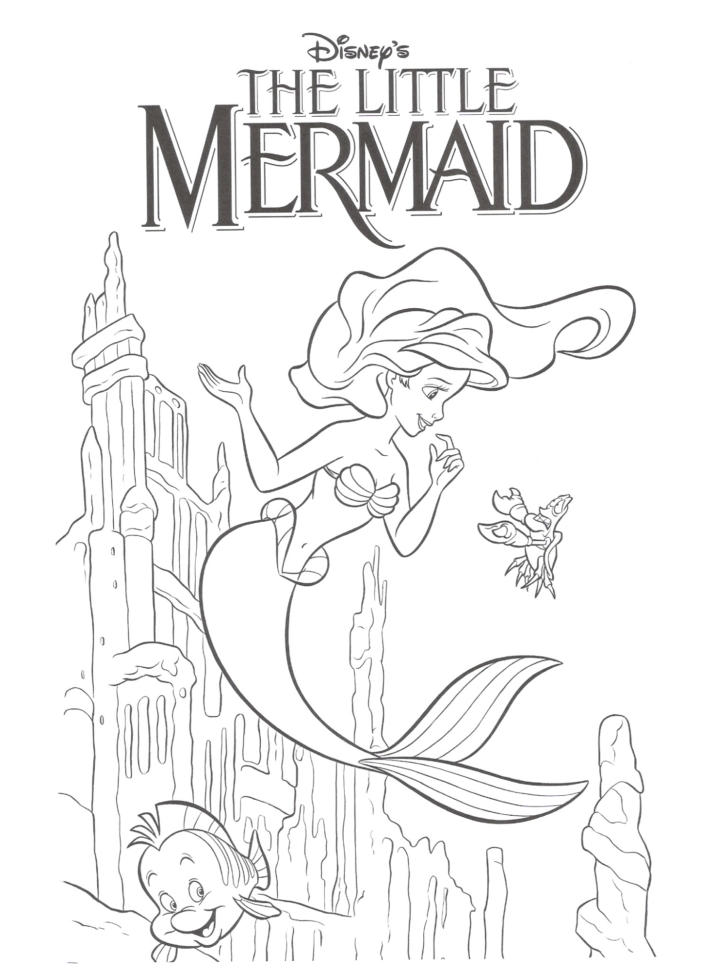  The little Mermaid coloring pages | Princess coloring pages | #37