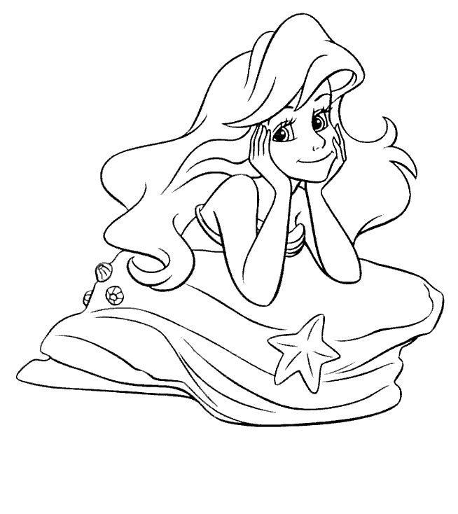 The little Mermaid coloring pages | Princess coloring pages | #7
