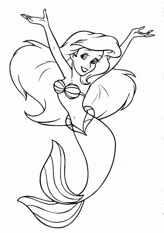 The little Mermaid coloring pages | Princess coloring pages | #8