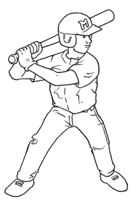Training coloring pages | training Baseball