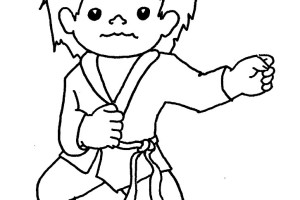 Training coloring pages | training Martial Arts