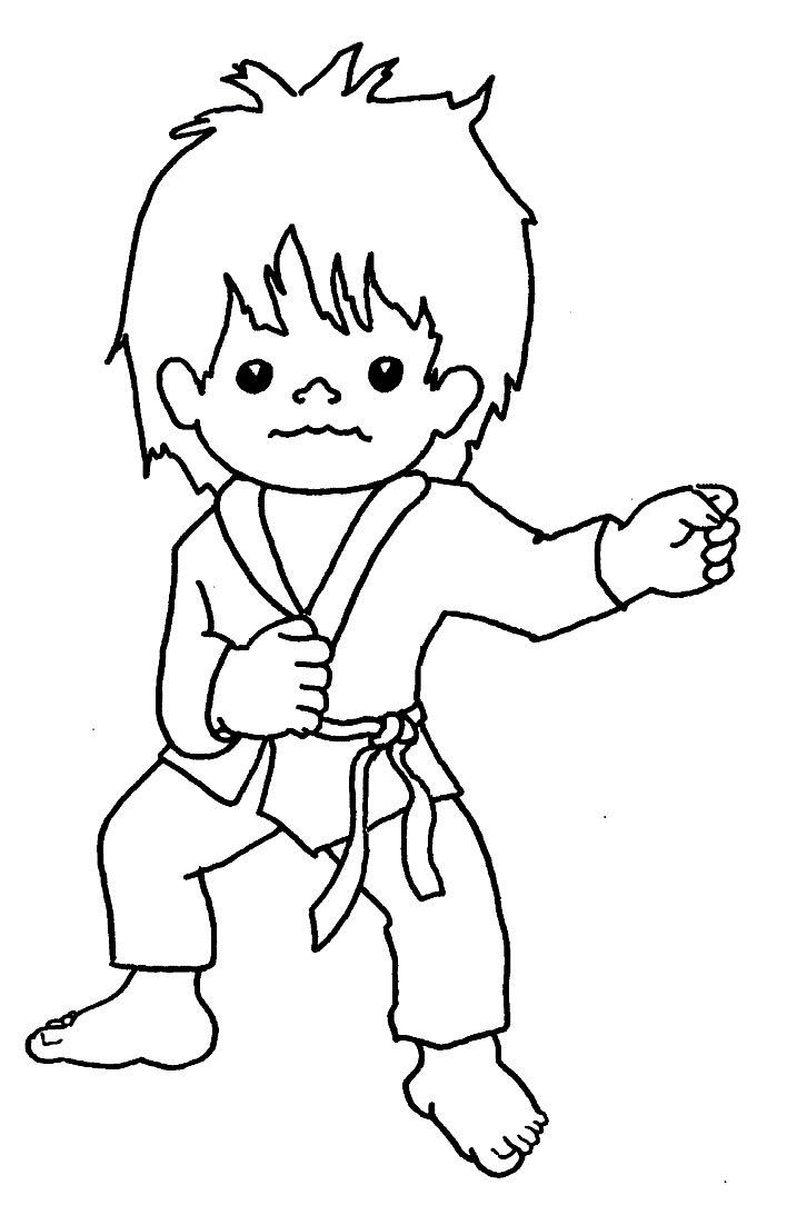  Training coloring pages | training Martial Arts
