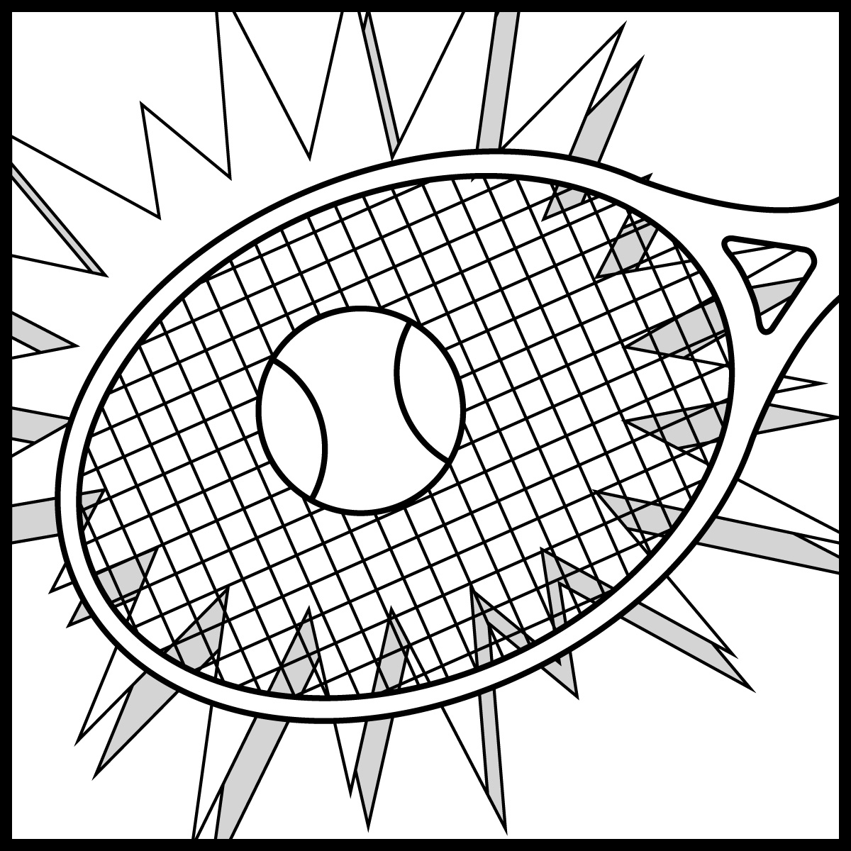  Training coloring pages | training Tennis