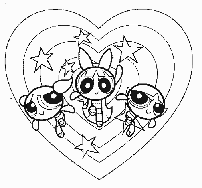 Valentine Coloring pages for Girls
