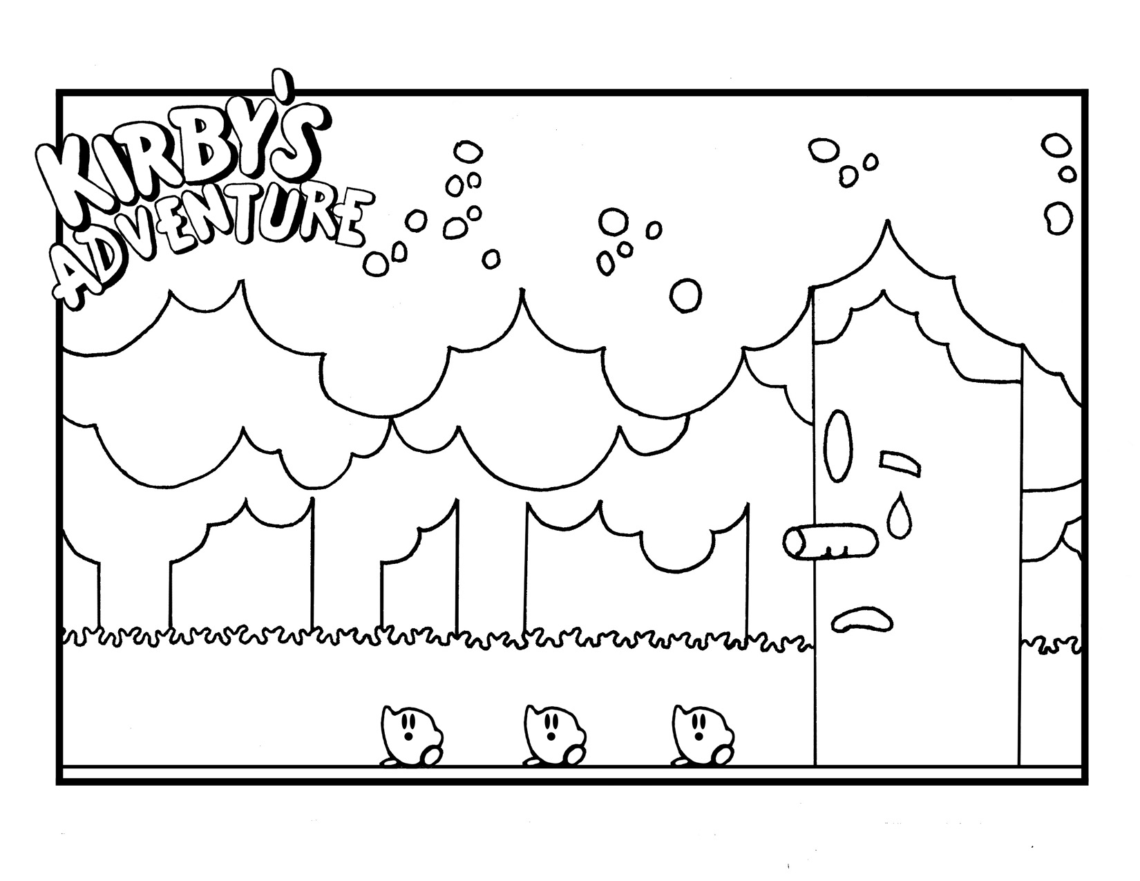  Adventure Kirby Coloring Pages