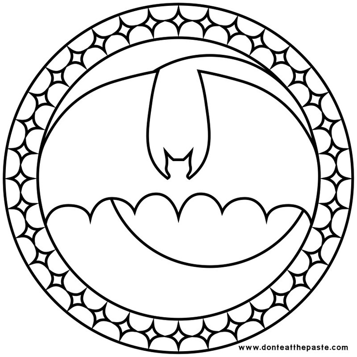  Batman Stained Glass Coloring pages