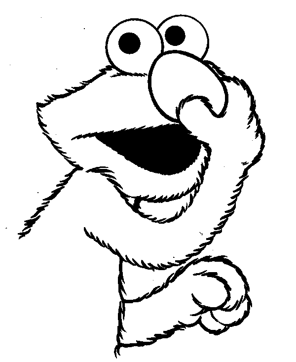  Big Nose Elmo coloring pages