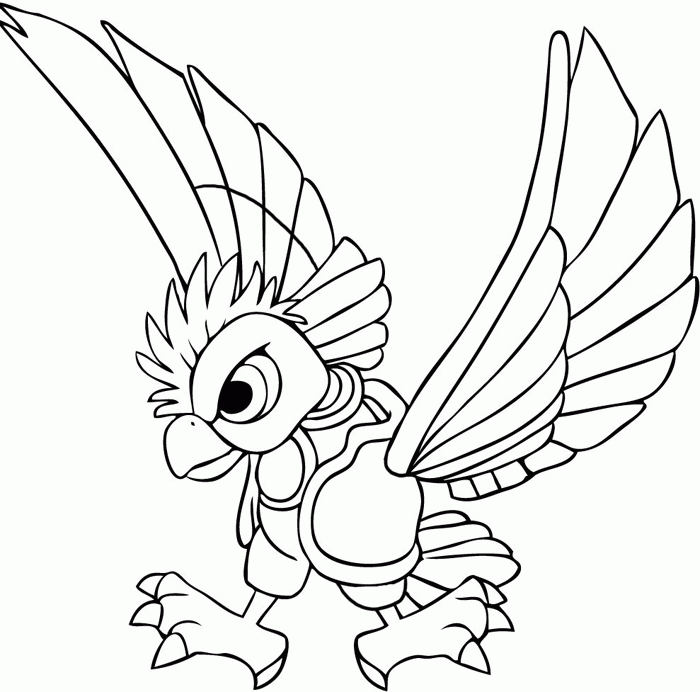 Bird Kirby Coloring Pages