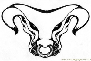 Bull Tattoo coloring pages