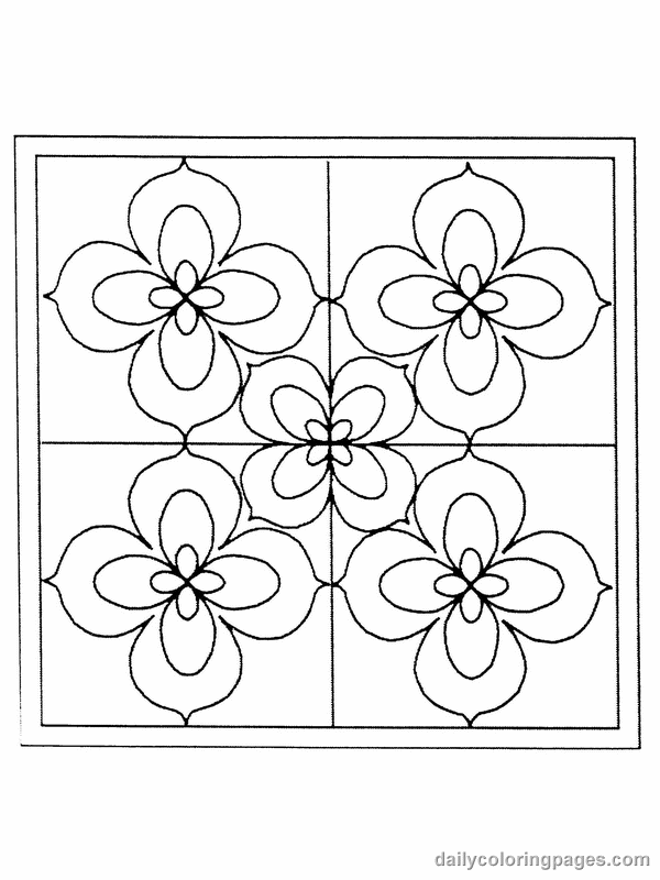 Cute Stained Glass Coloring pages
