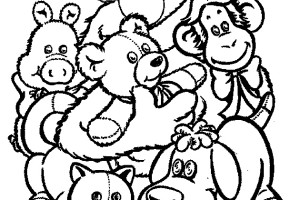 Doggie Elmo coloring pages