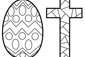 Easter Stained Glass Coloring pages