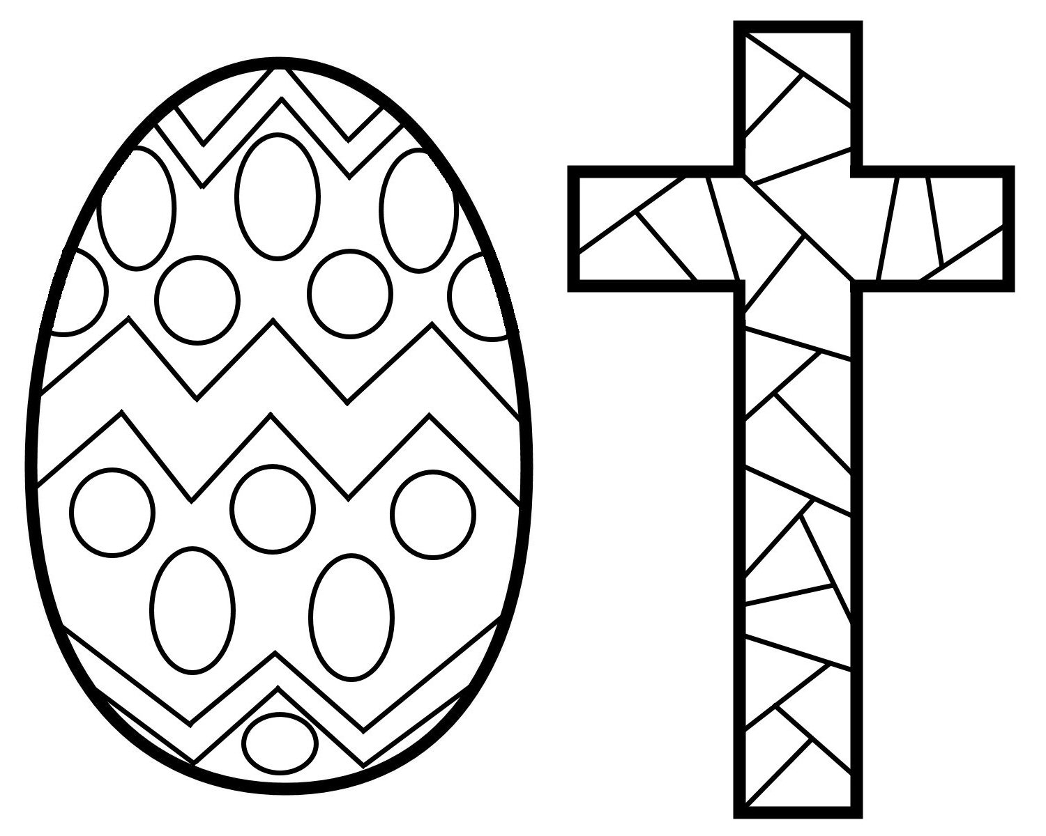  Easter Stained Glass Coloring pages
