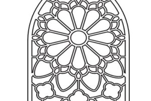 Glass Stained Glass Coloring pages