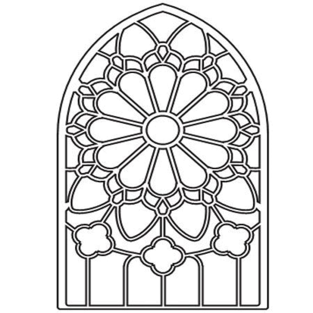  Glass Stained Glass Coloring pages